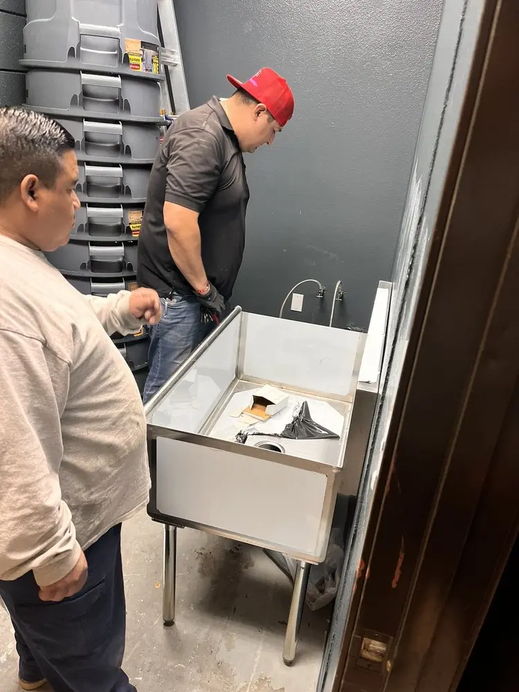 Commercial plumbing and sink installation in Saint George